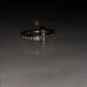 Silver Cross Ring